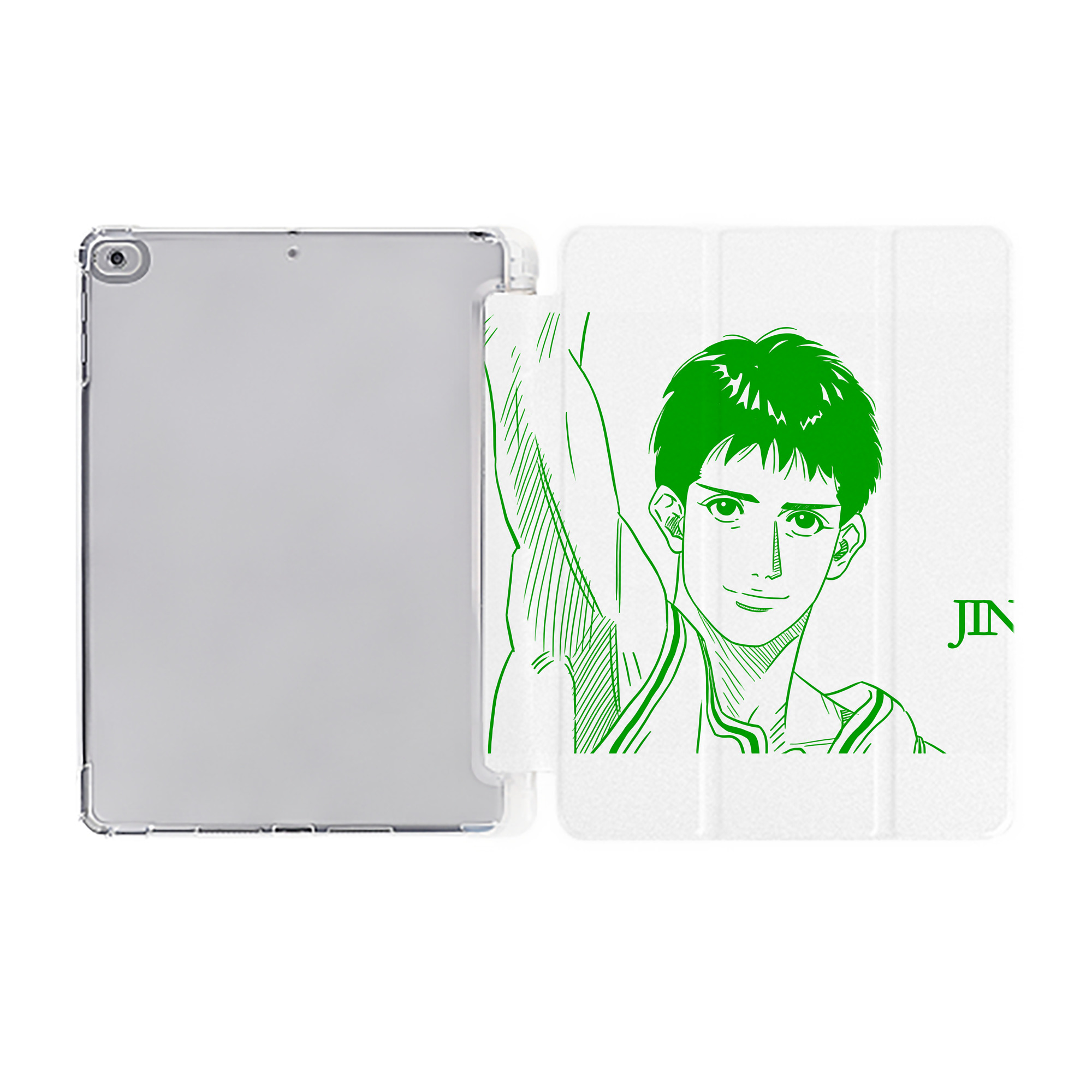 （画像用） SLAM DUNK／スラムダンク IPad ケース ペン収納付き 三つ折りスタンド PUレザー×シリコン 対応機種9.5/10.5/10.9インチ